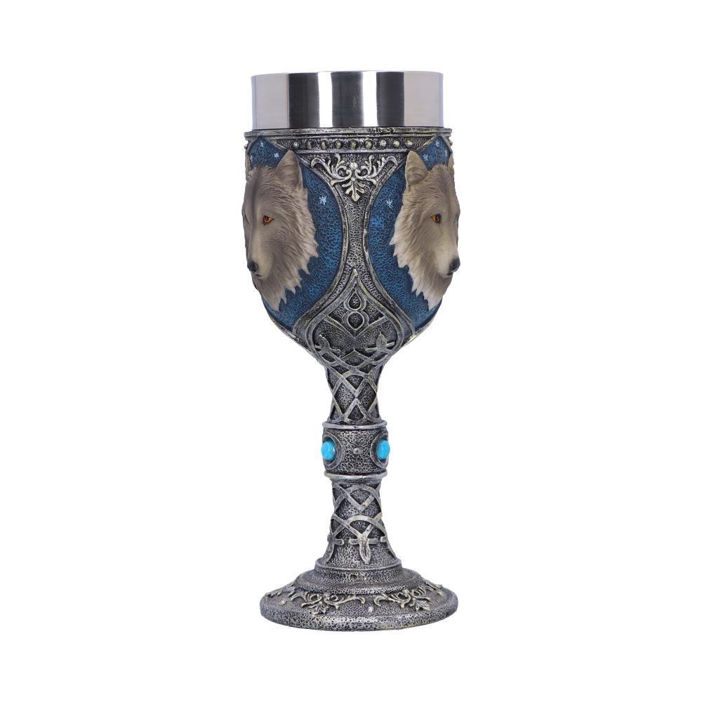 Lone Wolf Grey Animal Goblet 19.5cm Drinking Cup 4