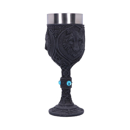 Night Wolf Black Gothic Animal Goblet 19.5cm 3