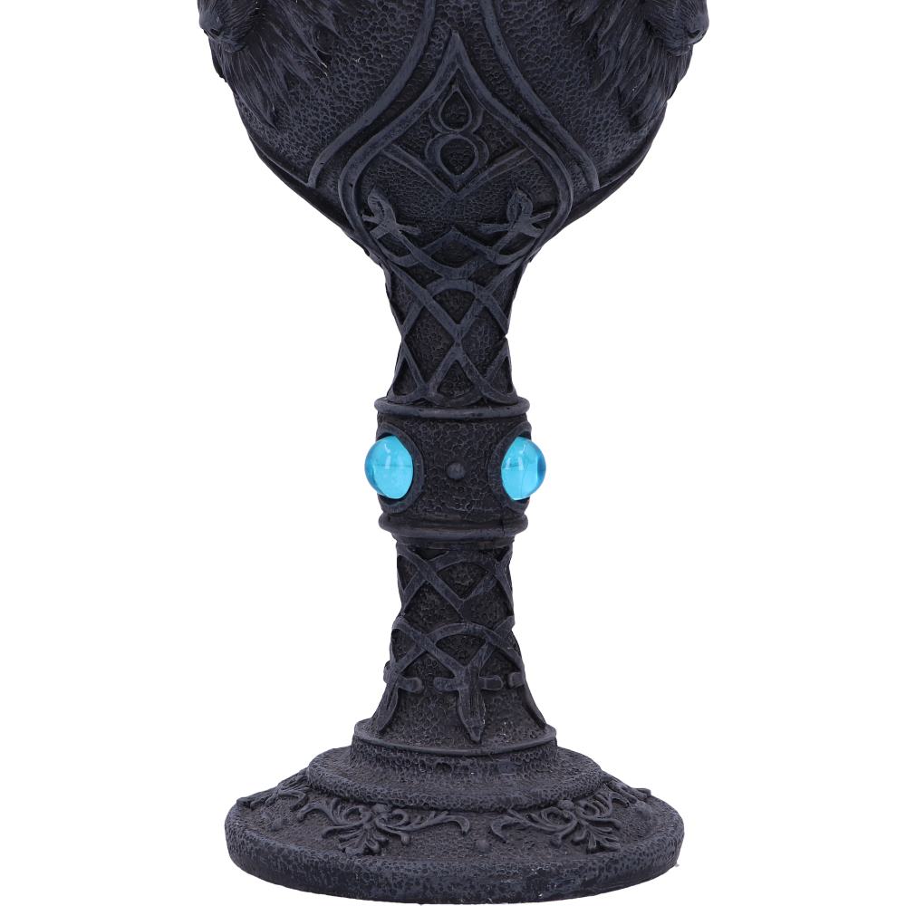 Night Wolf Black Gothic Animal Goblet 19.5cm 5