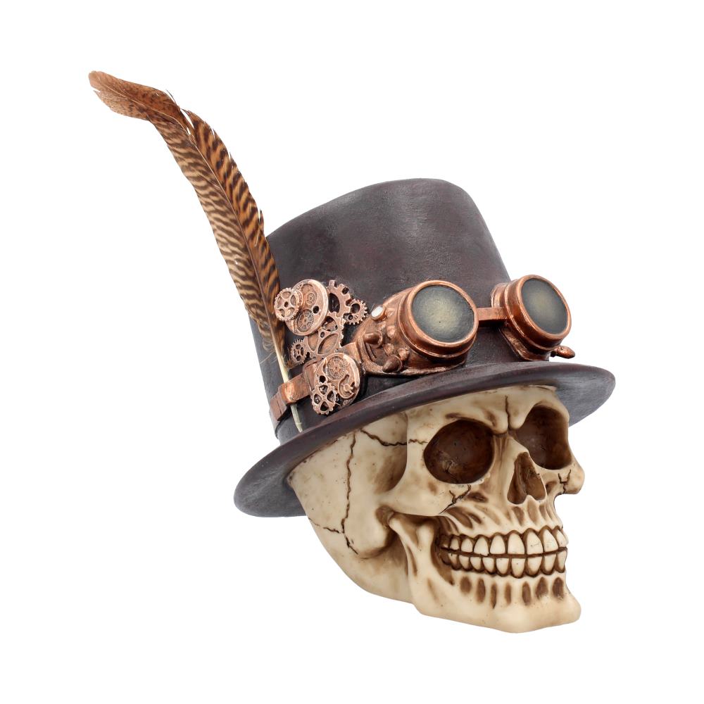 The Aristocrat Steampunk Alternative Skull Figurine 18.5cm 1