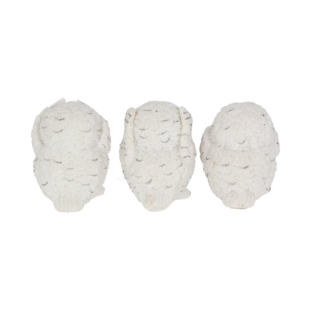 Three Wise Owls Resin Figurines 8cm 4