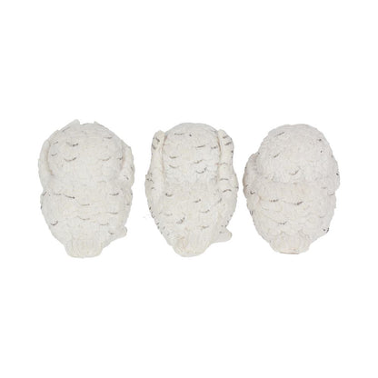 Three Wise Owls Resin Figurines 8cm 4