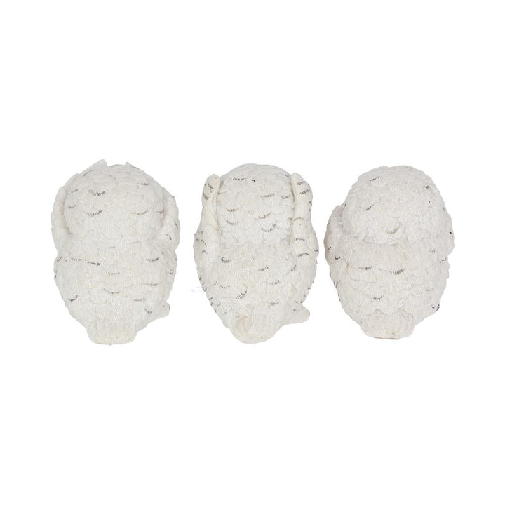 Three Wise Owls Resin Figurines 8cm 4