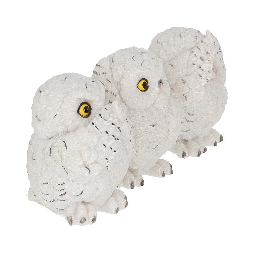 Three Wise Owls Resin Figurines 8cm 6