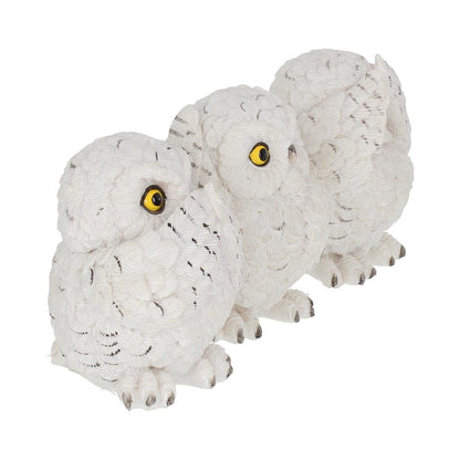 Three Wise Owls Resin Figurines 8cm 6