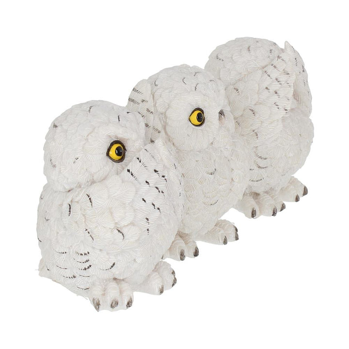 Three Wise Owls Resin Figurines 8cm 6