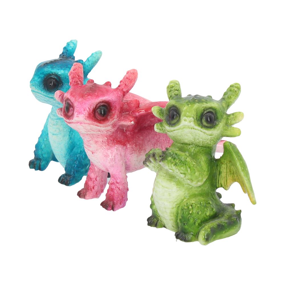 Set of 3 Tiny Dragons Figurines 6.5cm 2