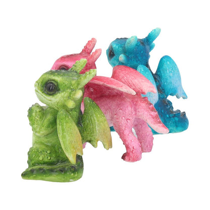 Set of 3 Tiny Dragons Figurines 6.5cm 3