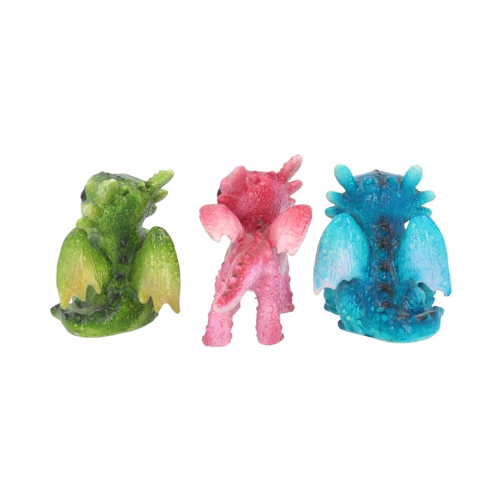 Set of 3 Tiny Dragons Figurines 6.5cm 4