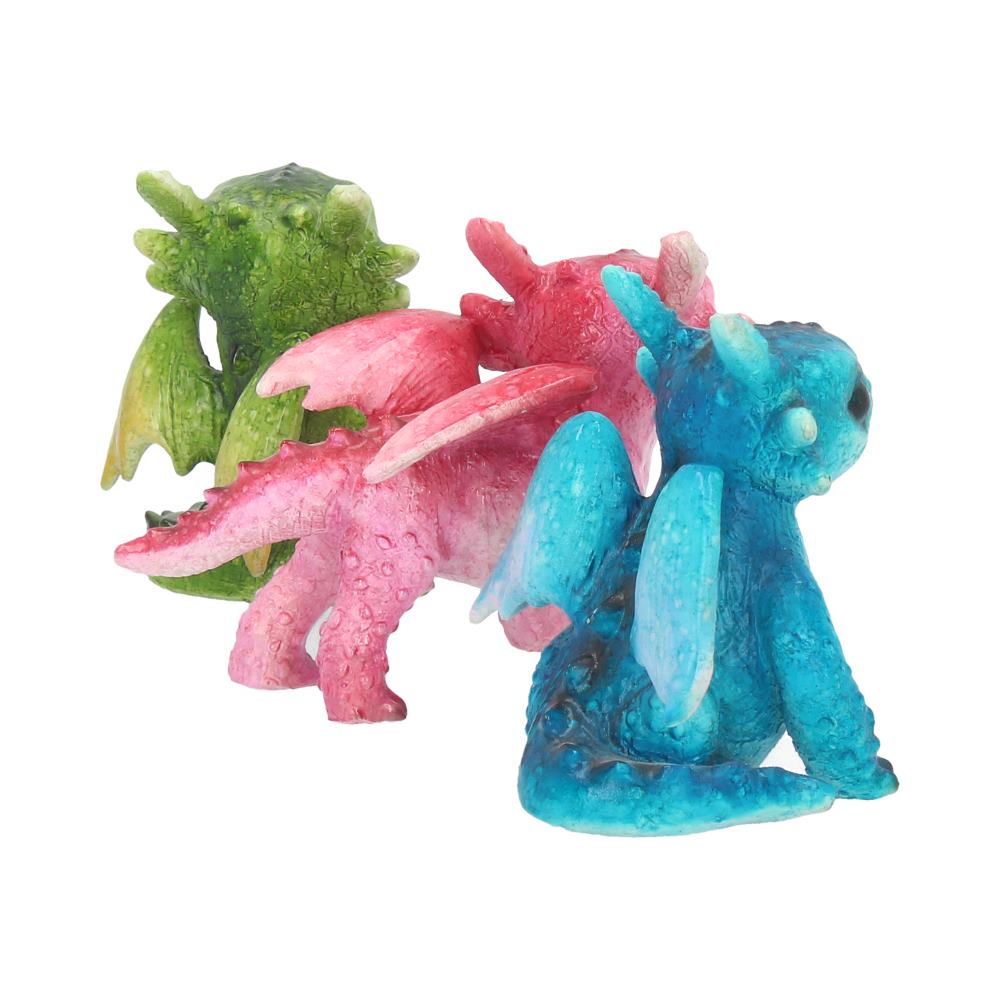 Set of 3 Tiny Dragons Figurines 6.5cm 5