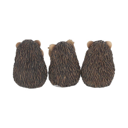 Three Wise Hedgehog Figurines Hedgehogs 9cm 4