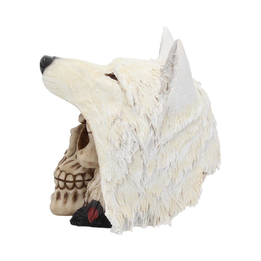 Night Wolf Skull 15.6cm Resin Figure 3