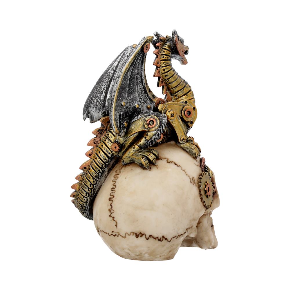 Dragons Grasp Steampunk Skull and Dragon 18.5cm