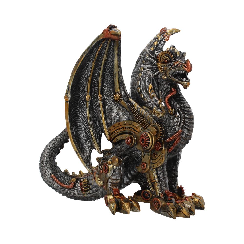 Mechanical Protector Steampunk Dragon Figurine 20cm 1