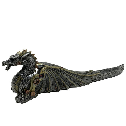 Mechanical Fire Steampunk Dragon Incense Burner 33cm 1