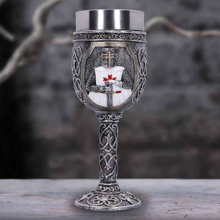 Templars Medieval Knight Goblet 19cm Drinking Mug