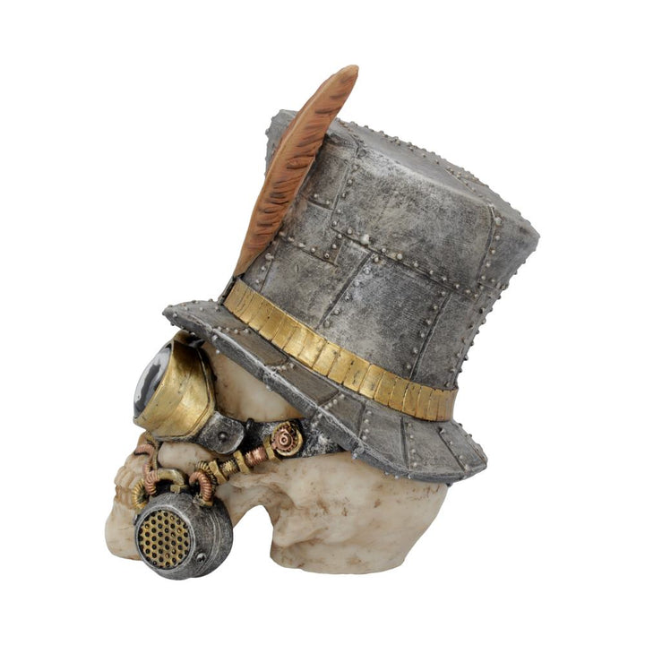 Count Archibald Steampunk Top Hat Skull 19.5cm