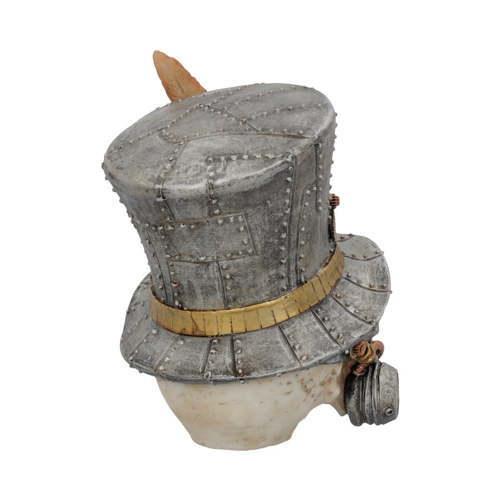 Count Archibald Steampunk Top Hat Skull 19.5cm 5