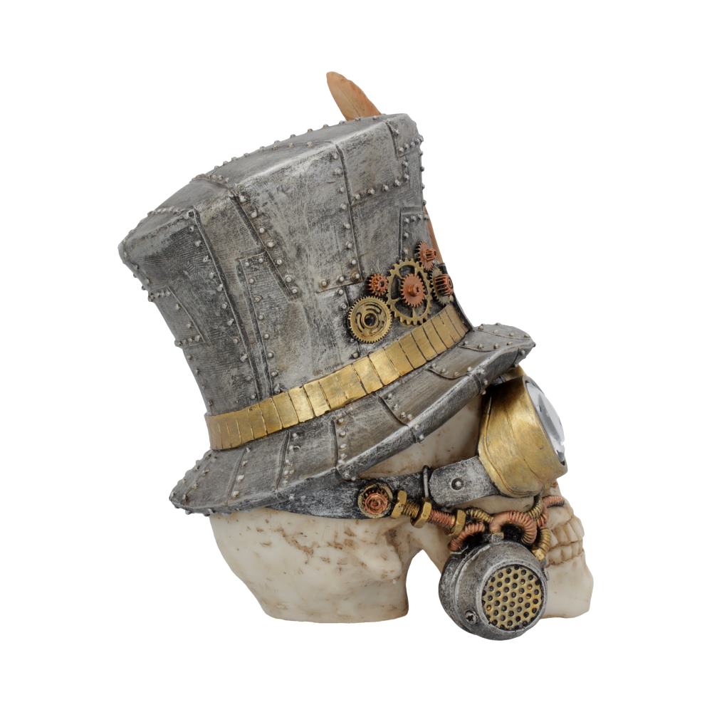 Count Archibald Steampunk Top Hat Skull 19.5cm