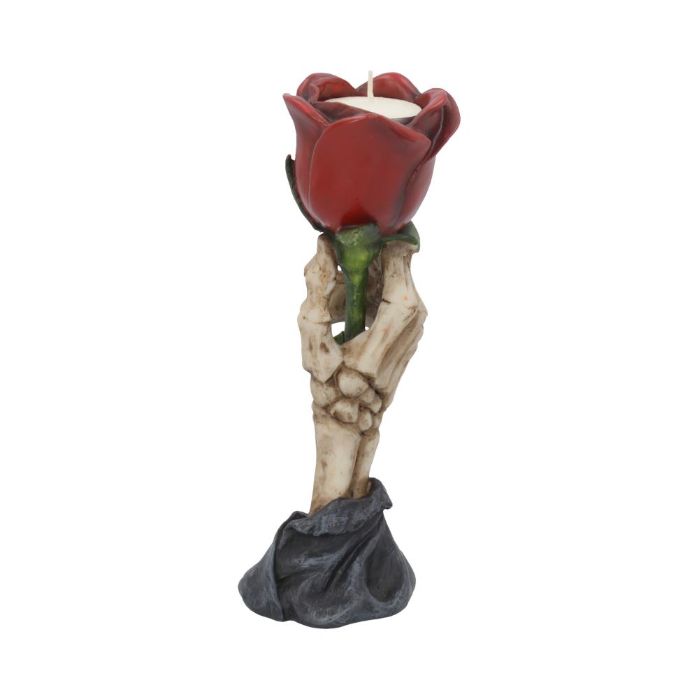 Eternal Flame Romantic Skeleton Hand Tealight Holder 20.5cm 3