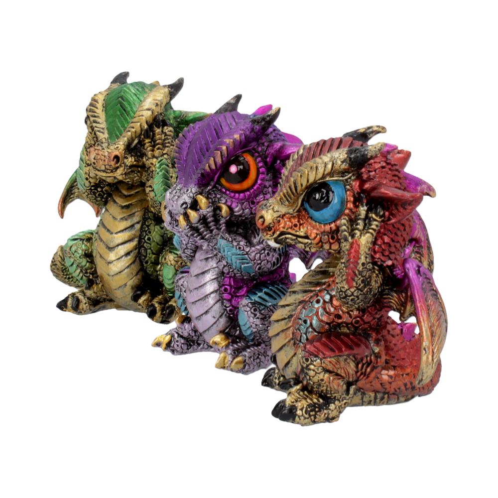 Three Wiselings Figurines Dragon Dragonling Ornaments 8.5cm 2