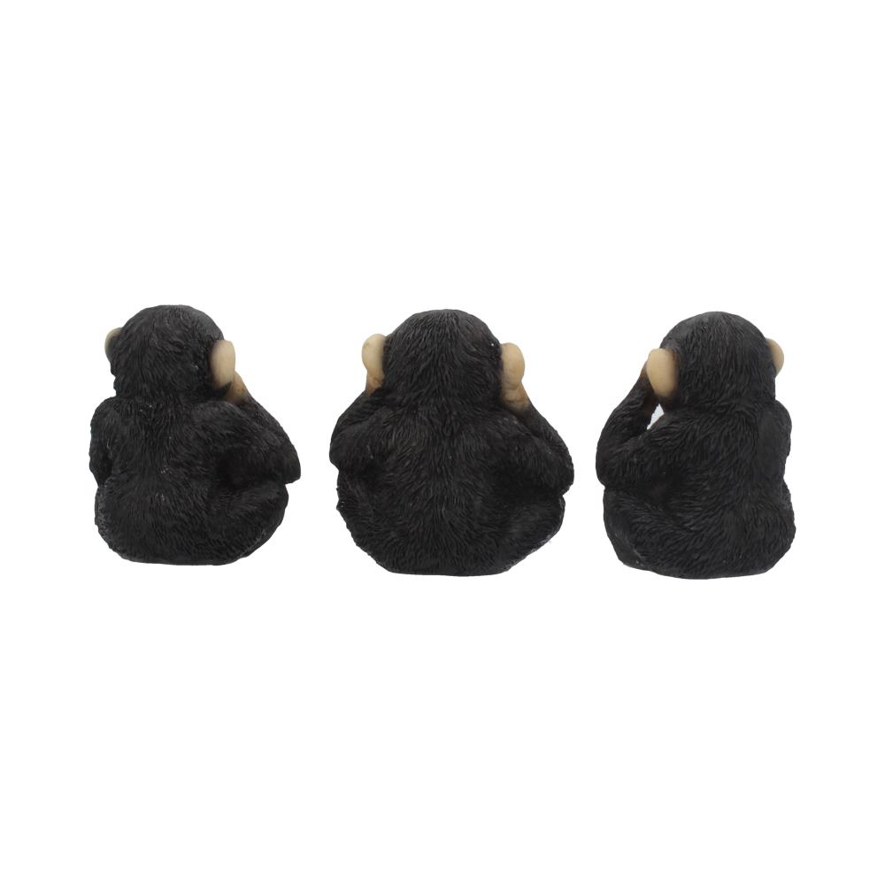 Three Wise Chimps 8cm Resin Display Statue 4