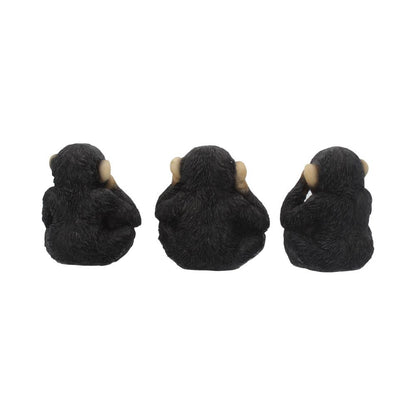 Three Wise Chimps 8cm Resin Display Statue 4