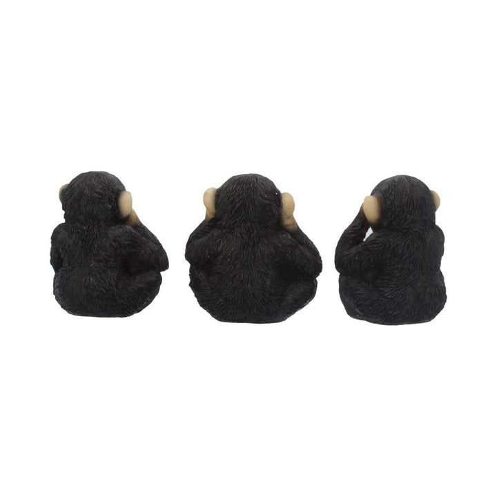 Three Wise Chimps 8cm Resin Display Statue 4