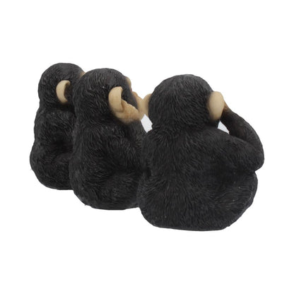 Three Wise Chimps 8cm Resin Display Statue 5