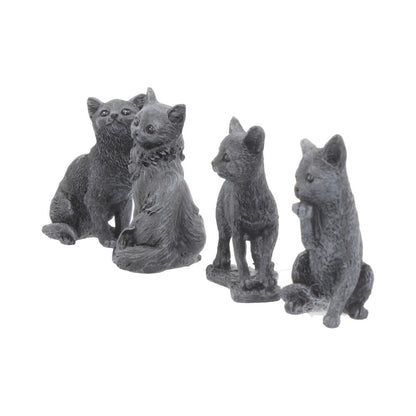 Adorable Lucky Black Cats 9cm Figures Display of 24 2