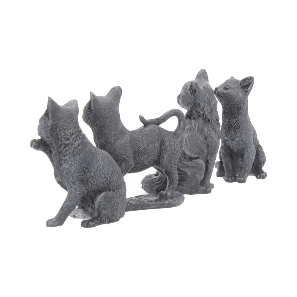Adorable Lucky Black Cats 9cm Figures Display of 24 3