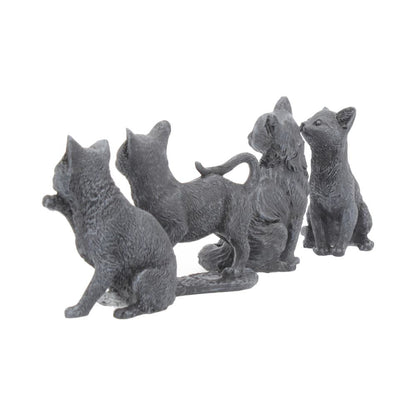 Adorable Lucky Black Cats 9cm Figures Display of 24 3