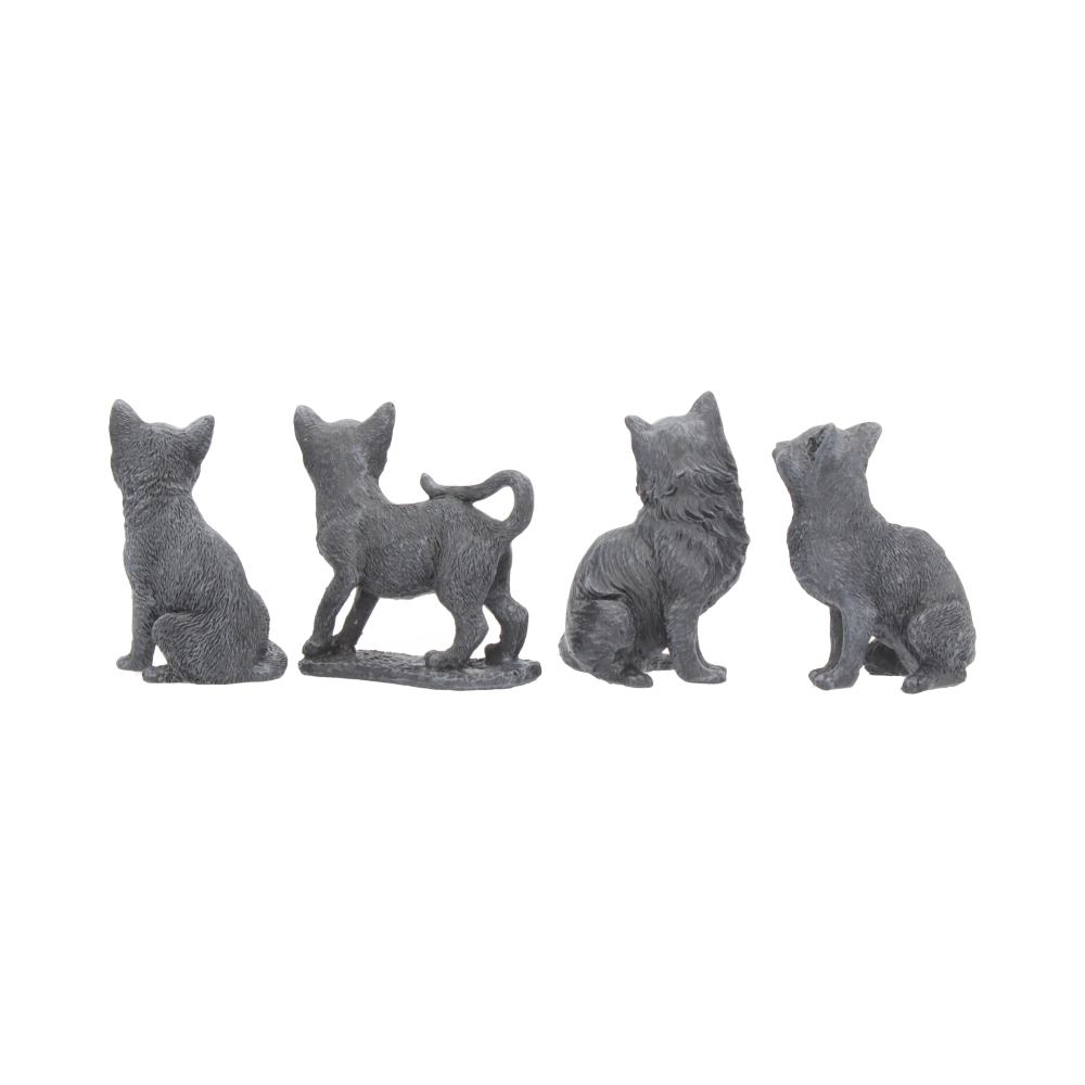Adorable Lucky Black Cats 9cm Figures Display of 24 4