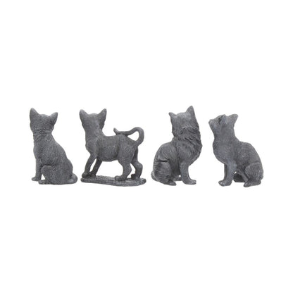 Adorable Lucky Black Cats 9cm Figures Display of 24 4