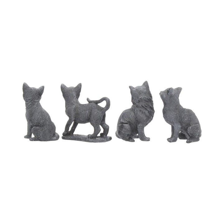 Adorable Lucky Black Cats 9cm Figures Display of 24 4