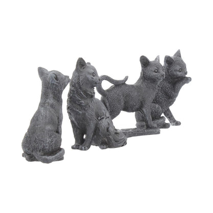 Adorable Lucky Black Cats 9cm Figures Display of 24 6