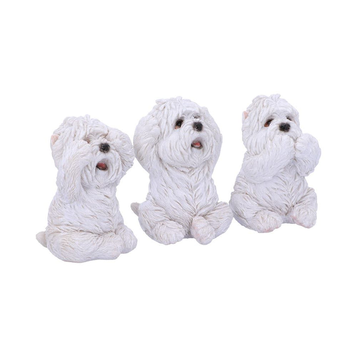 Three Wise Westies 8cm Resin Figures 3