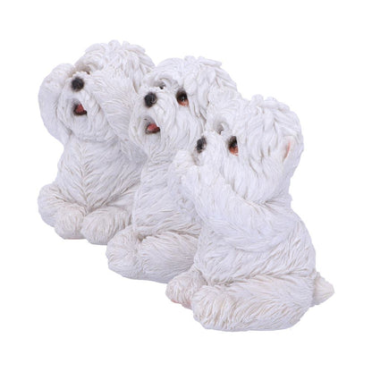 Three Wise Westies 8cm Resin Figures 4
