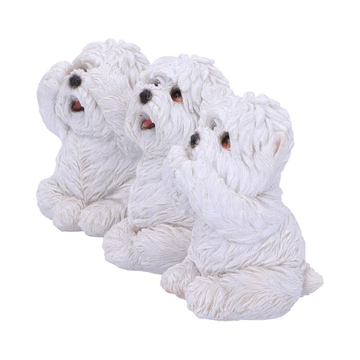 Three Wise Westies 8cm Resin Figures 4