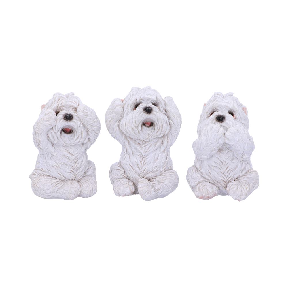 Three Wise Westies 8cm Resin Figures 1