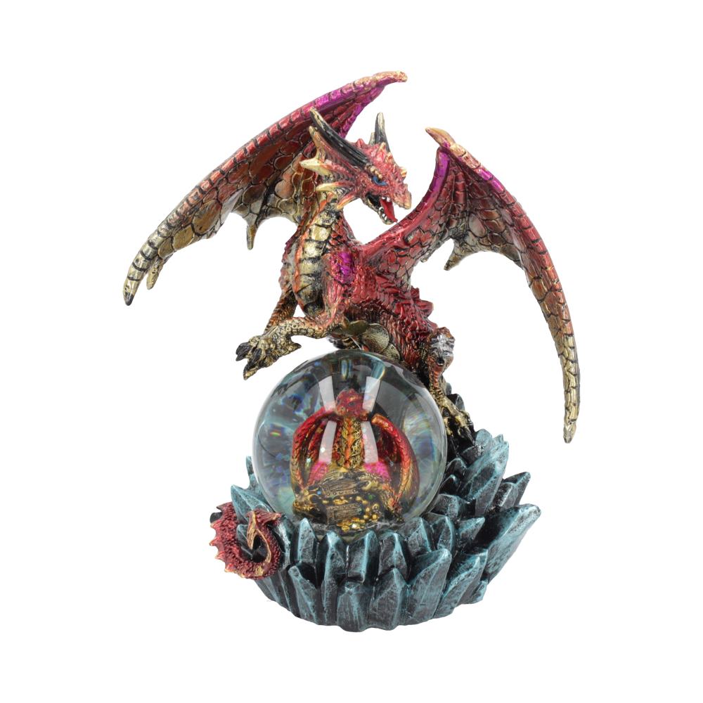 Ruby Oracle Red Dragon Fortune Seer Figurine 18.5cm 1