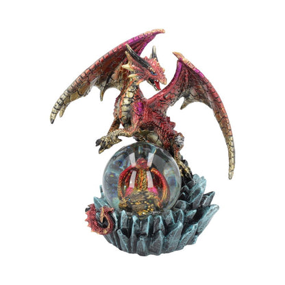 Ruby Oracle Red Dragon Fortune Seer Figurine 18.5cm 1