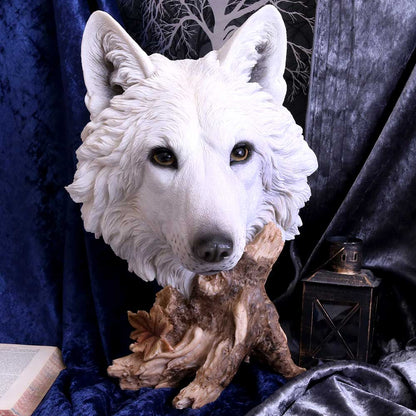 Wild Winter White Wolf Bust 27.5cm 6
