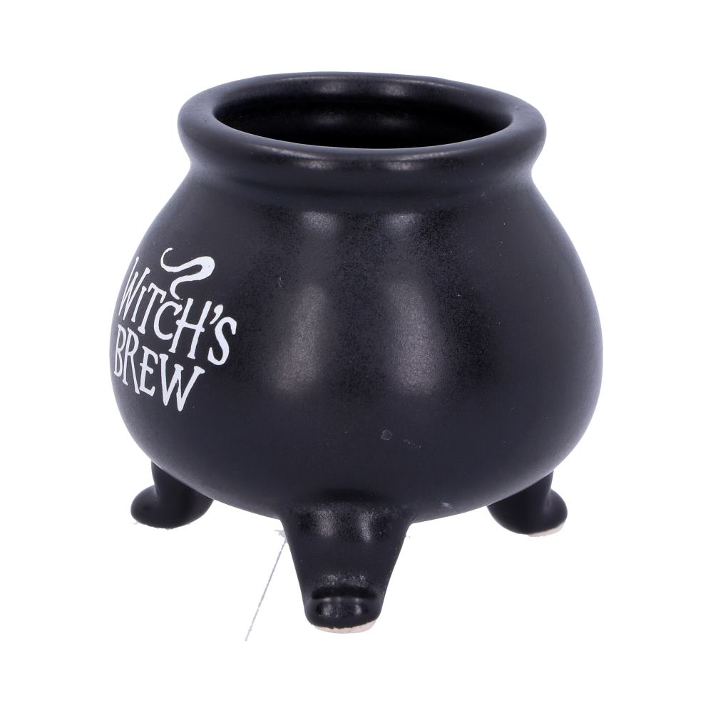Small Black Witchs Brew Cauldron Pot Trinket Set of Four 7cm 2