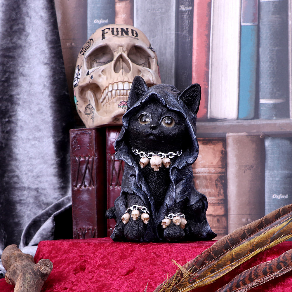 Reapers Feline Cloaked Grim Reaper Cat Figurine 16cm 5