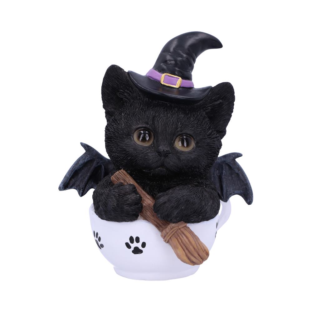 Kittea Novelty Tea Cup Witch Cat Figurine Kit-tea 11.5cm 1