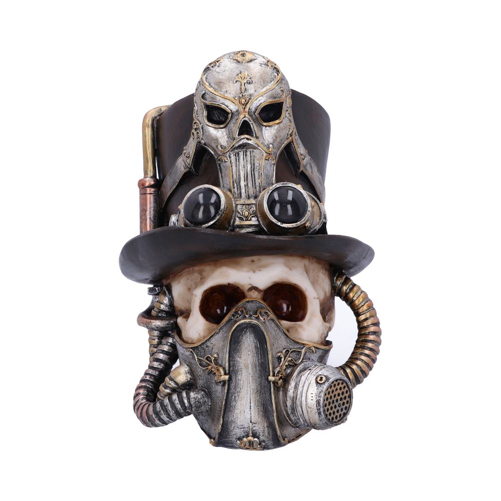 Steampunk Breathe Easy Venetian Mask Skull Ornament 19.5cm 1