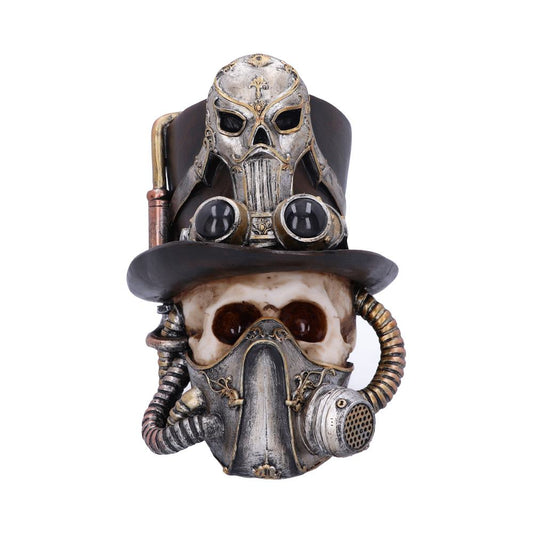 Steampunk Breathe Easy Venetian Mask Skull Ornament 19.5cm 1