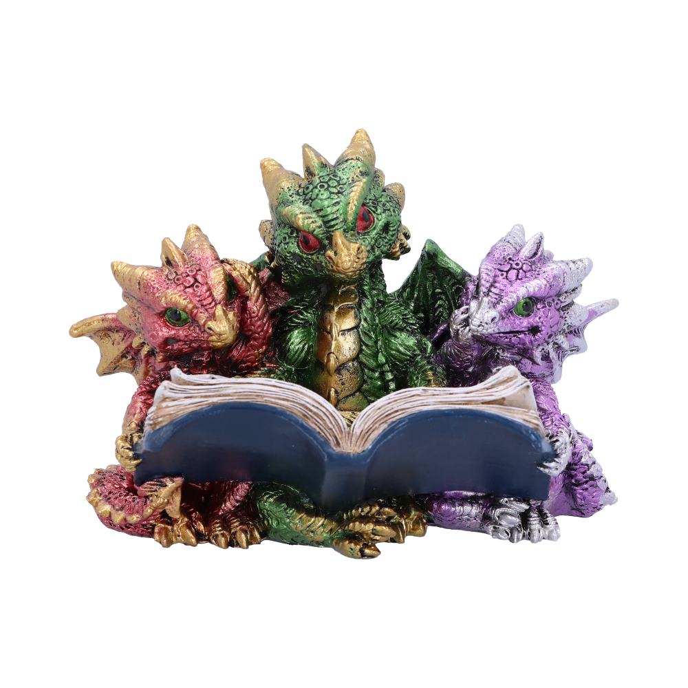 Tales of Fire Reading Book Dragon Figurine 11.5cm 1
