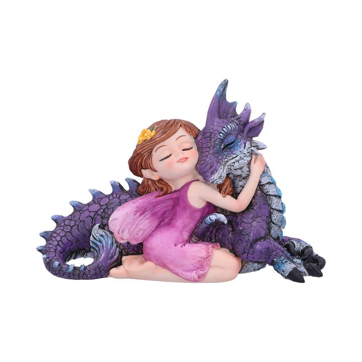 Companion Cuddle Fairy and Purple Dragon Hugging Figurine 15cm